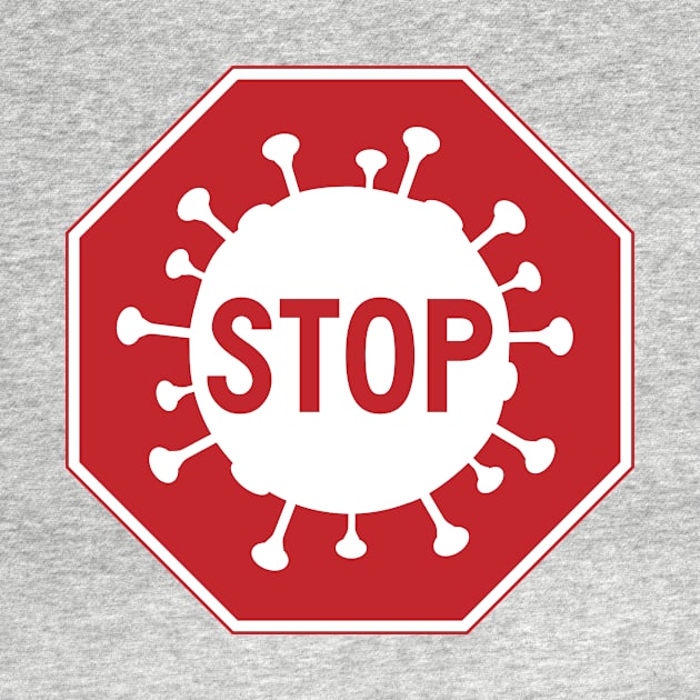 Stop Sign Corona Virus by andyjhunter